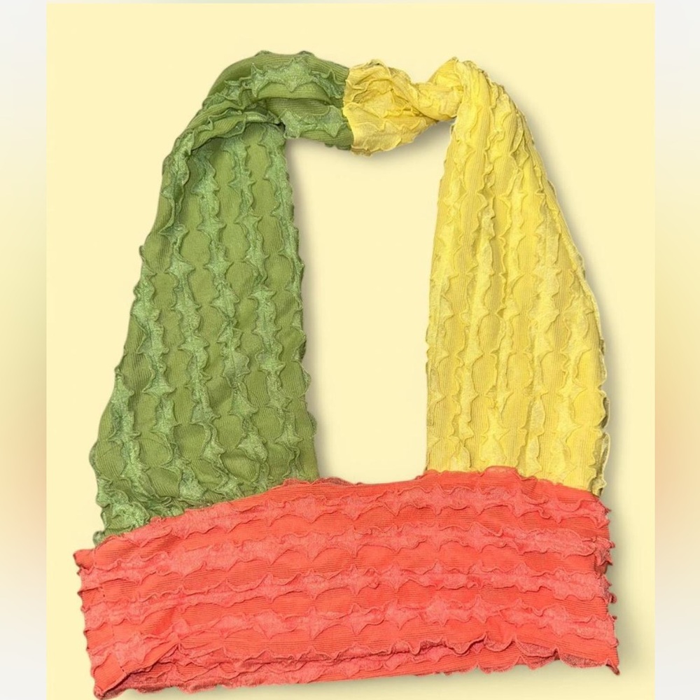 Colorful Ruffled Women's Scarf